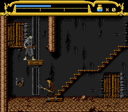 Mary Shelley's Frankenstein (Genesis) screenshot: Riding a lift