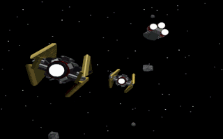 Stargunner (DOS) screenshot: Intro sequence