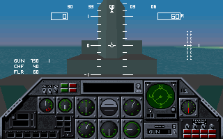 Ka-50 Hokum (DOS) screenshot: Inside Ka-50's Cockpit