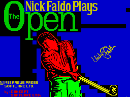 Nick Faldo Plays The Open (ZX Spectrum) screenshot: Load screen
