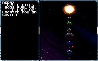Whale's Voyage (DOS) screenshot: Choose A Destination