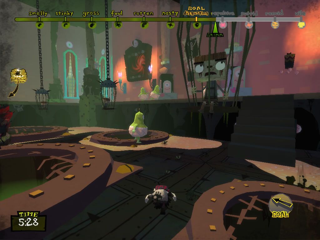 American McGee's Grimm: Puss In Boots (Windows) screenshot: Final meeting with the ogre