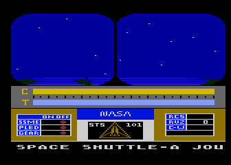 Space Shuttle: A Journey into Space (Atari 5200) screenshot: Title screen