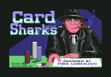 Card Sharks (Commodore 64) screenshot: Title