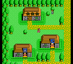 Chaos World (NES) screenshot: In a town