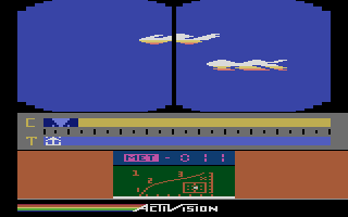 Space Shuttle: A Journey into Space (Atari 2600) screenshot: T - 11 seconds to liftoff!