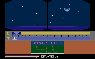 Space Shuttle: A Journey into Space (Atari 2600) screenshot: Here's the satellite you need to recover