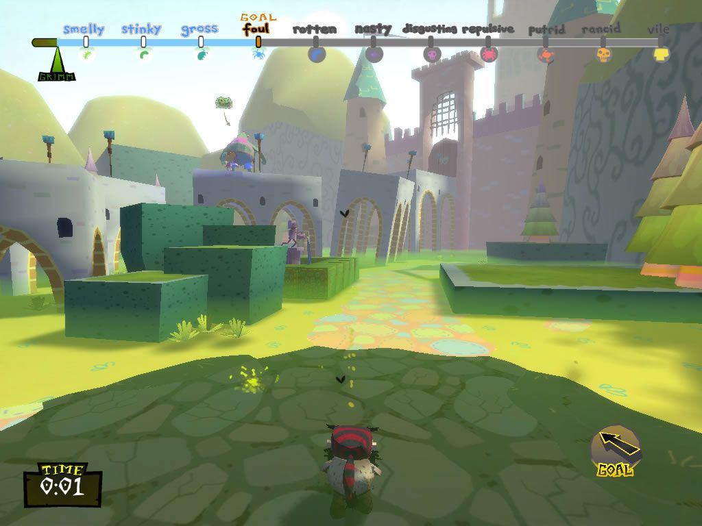 American McGee's Grimm: Puss In Boots (Windows) screenshot: The ogre in front of his castle