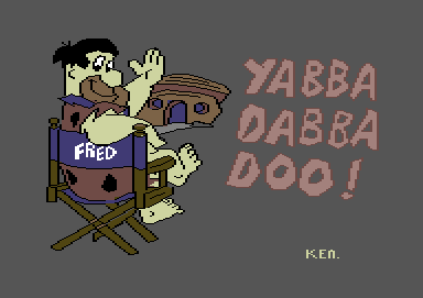 Yabba Dabba Doo! (Commodore 64) screenshot: Loading screen