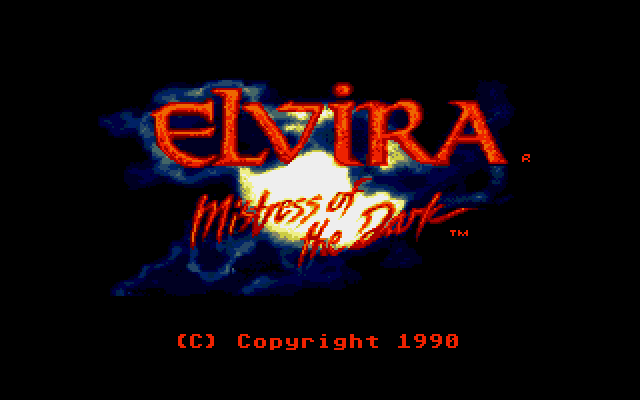Elvira (PC-98) screenshot: Title screen