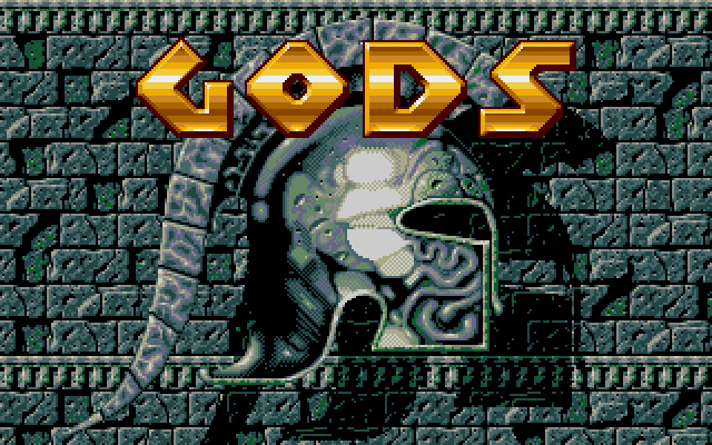Gods (PC-98) screenshot: Title screen