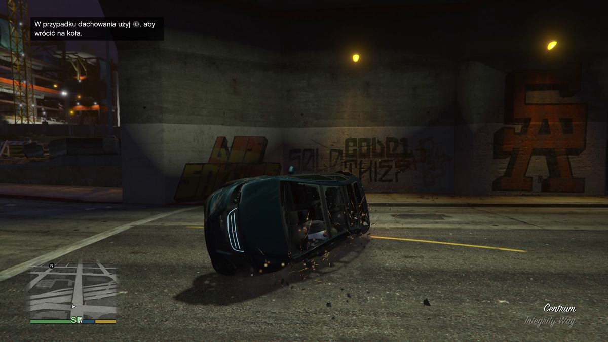 Grand Theft Auto V (PlayStation 4) screenshot: Side parking