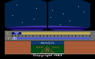 Space Shuttle: A Journey into Space (Atari 2600) screenshot: Title screen