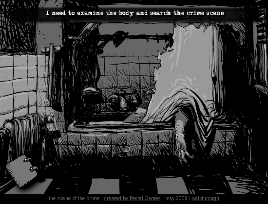 Scene of the Crime (Browser) screenshot: The victim