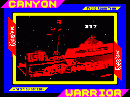 Canyon Warrior (ZX Spectrum) screenshot: Loading screen with countdown