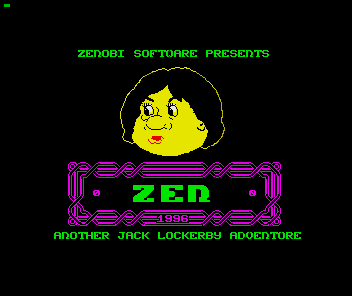 Zen (ZX Spectrum) screenshot: The title screen