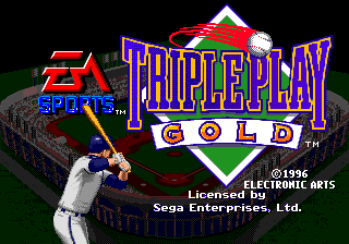 Triple Play: Gold Edition (Genesis) screenshot: Title screen