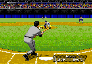 Triple Play: Gold Edition (Genesis) screenshot: Throwing a pitch