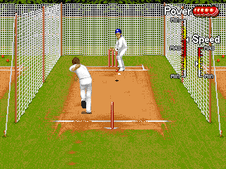 Shane Warne Cricket (Genesis) screenshot: Batting practice