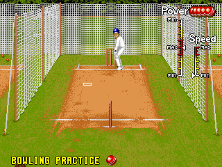 Shane Warne Cricket (Genesis) screenshot: Bowling practice