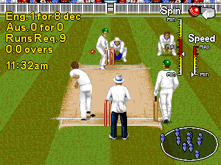 Shane Warne Cricket (Genesis) screenshot: Bowling