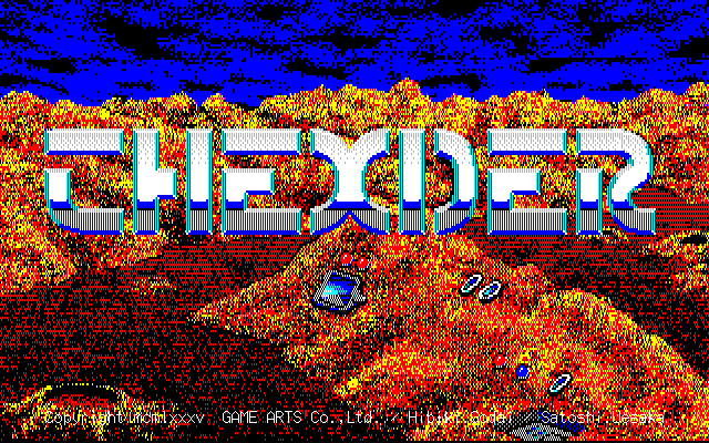 Thexder (PC-98) screenshot: Title screen