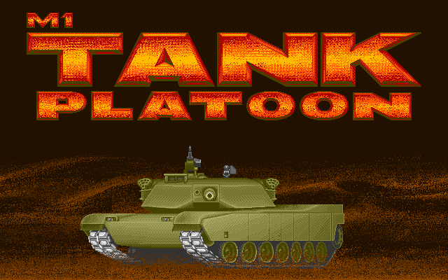 M1 Tank Platoon (PC-98) screenshot: Title screen