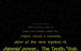 Star Wars: TIE Fighter (DOS) screenshot: Introduction - The Traditional