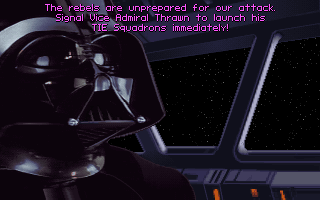 Star Wars: TIE Fighter (DOS) screenshot: Introduction - Darth Vader
