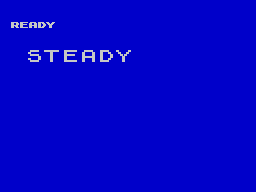 Ready Steady Go (ZX Spectrum) screenshot: Can you guess what comes next?