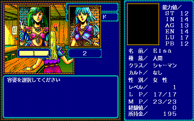 Record of Lodoss War II: Goshiki no Maryū (PC-98) screenshot: On the other hand, there are those female elf warriors...