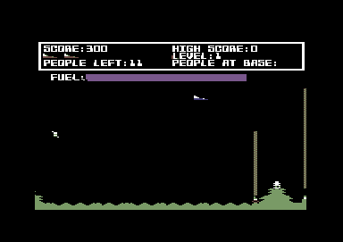 Protector II (Commodore 64) screenshot: Watch out for the lasers.