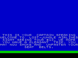 Terror-Daktil 4D (ZX Spectrum) screenshot: The first of the captains announcements