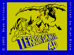 Terror-Daktil 4D (ZX Spectrum) screenshot: Splash screen