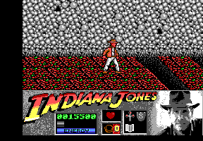Indiana Jones and the Last Crusade: The Action Game (DOS) screenshot: Level 4 - The start of the Grail temple