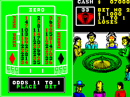 Monte Carlo Casino (ZX Spectrum) screenshot: .. and so does bet 2