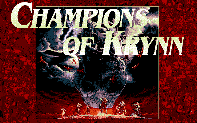 Champions of Krynn (PC-98) screenshot: Title screen