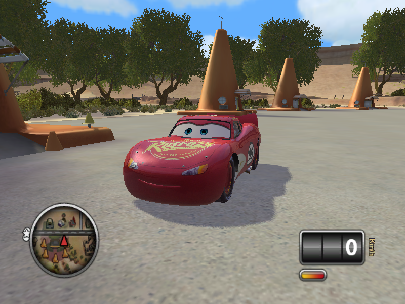 Disney•Pixar Cars: Mater-National Championship (Windows) screenshot: Lightning McQueen