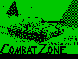 3D Combat Zone (ZX Spectrum) screenshot: Title screen