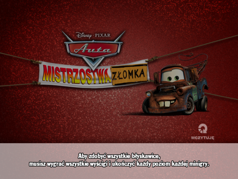 Disney•Pixar Cars: Mater-National Championship (Windows) screenshot: Hint screen