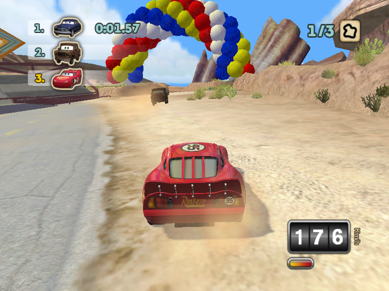 Disney•Pixar Cars: Mater-National Championship (Windows) screenshot: Third place