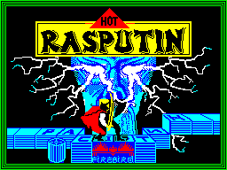 Rasputin (ZX Spectrum) screenshot: 128k version : Load screen