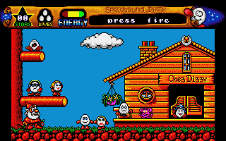 Spellbound Dizzy (Atari ST) screenshot: Title screen