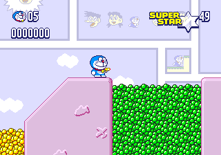 Doraemon: Yume Dorobō to 7-nin no Gozans (Genesis) screenshot: Ballpits