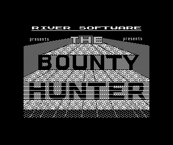 The Bounty Hunter (ZX Spectrum) screenshot: The title screen