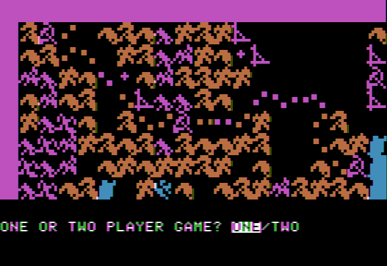 Gulf Strike (Apple II) screenshot: Select number of players