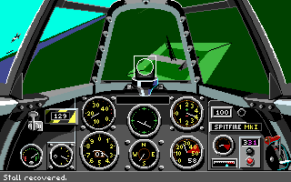 Their Finest Hour: The Battle of Britain (DOS) screenshot: Looks like an airstrip down below.