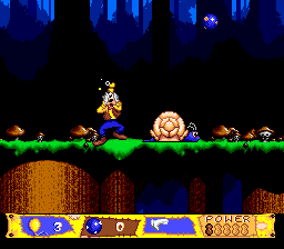 Goofy's Hysterical History Tour (Genesis) screenshot: After taking damage