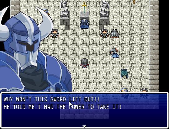 The Chosen RPG (Windows) screenshot: Enemy in armor