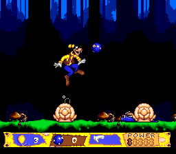Goofy's Hysterical History Tour (Genesis) screenshot: Some enemies can take multiple jumps to defeat them